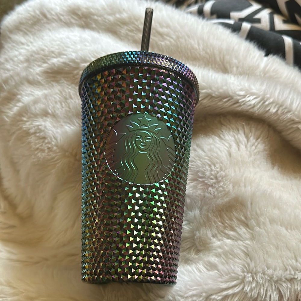 Starbucks Oil Slick Rainbow Studded Cup